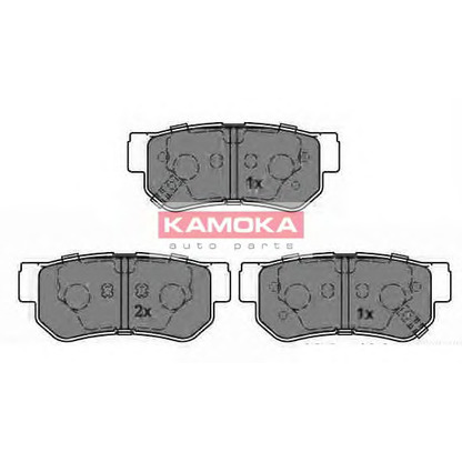 Photo Kit de plaquettes de frein, frein à disque KAMOKA JQ1013212
