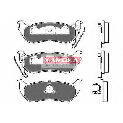 Photo Brake Pad Set, disc brake KAMOKA JQ1013320