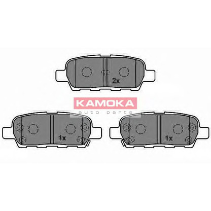Photo Kit de plaquettes de frein, frein à disque KAMOKA JQ1013386
