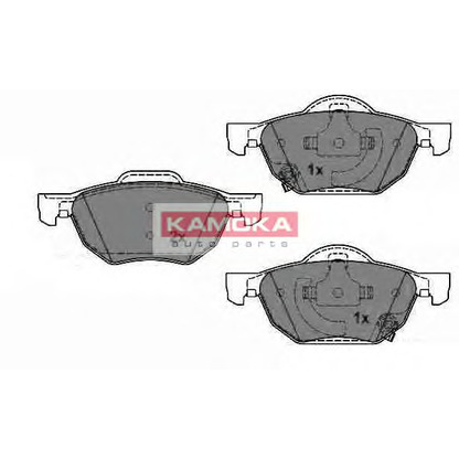 Photo Kit de plaquettes de frein, frein à disque KAMOKA JQ1013408