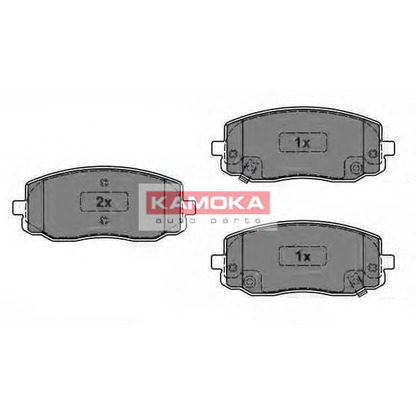 Photo Kit de plaquettes de frein, frein à disque KAMOKA JQ1013566