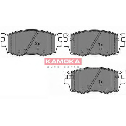 Фото Комплект тормозных колодок, дисковый тормоз KAMOKA JQ1013910