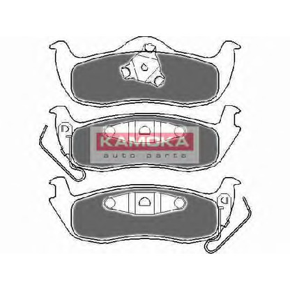 Zdjęcie Zestaw klocków hamulcowych, hamulce tarczowe KAMOKA JQ1018150