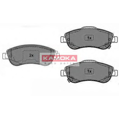 Фото Комплект тормозных колодок, дисковый тормоз KAMOKA JQ1018456