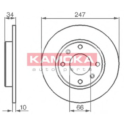 Foto Disco  freno KAMOKA 103118