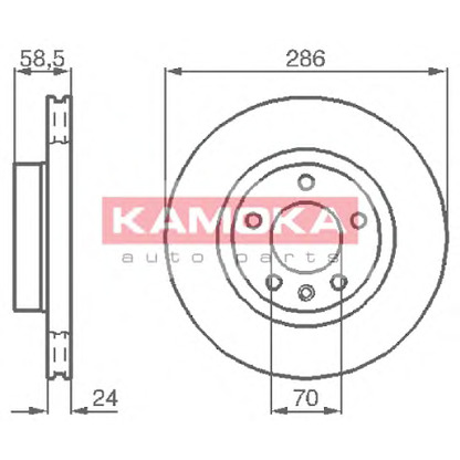 Photo Brake Disc KAMOKA 1031394