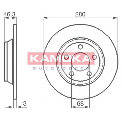 Photo Brake Disc KAMOKA 1031518