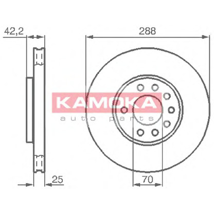 Photo Brake Disc KAMOKA 1031620