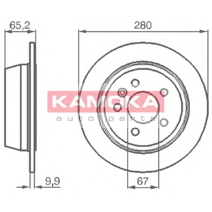 Foto Disco  freno KAMOKA 1031722