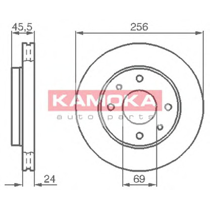 Photo Disque de frein KAMOKA 1031770