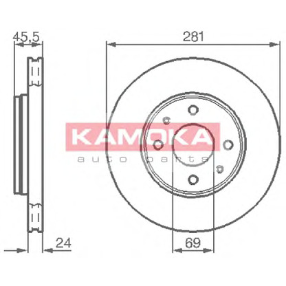 Photo Disque de frein KAMOKA 1032136