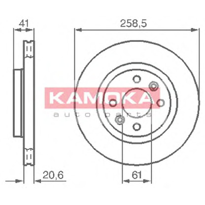 Foto Disco  freno KAMOKA 1032192