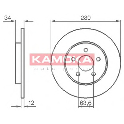 Photo Brake Disc KAMOKA 1032252