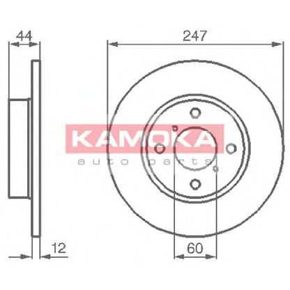 Foto Disco  freno KAMOKA 1032296