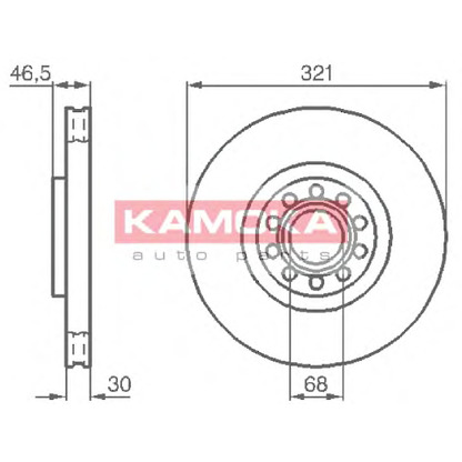 Foto Disco de freno KAMOKA 1032332