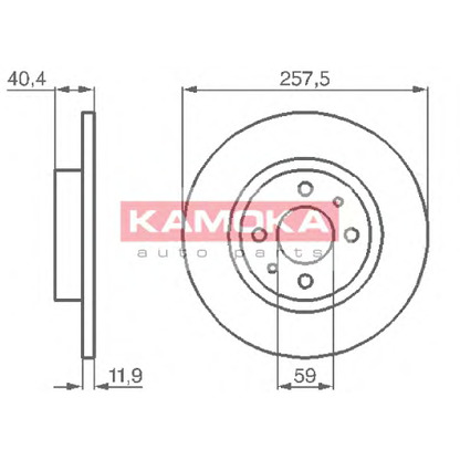 Foto Disco de freno KAMOKA 103282