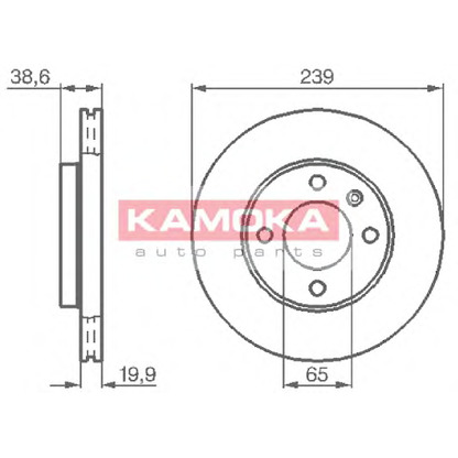 Фото Тормозной диск KAMOKA 103350