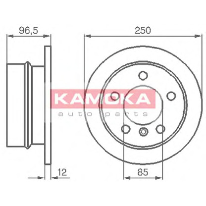 Photo Brake Disc KAMOKA 103454