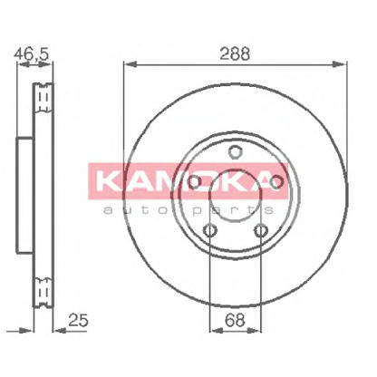 Photo Brake Disc KAMOKA 103640