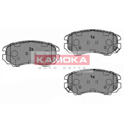 Фото Комплект тормозных колодок, дисковый тормоз KAMOKA JQ101142