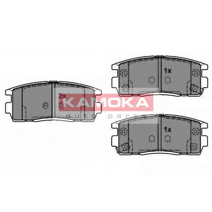 Photo Brake Pad Set, disc brake KAMOKA JQ1018370
