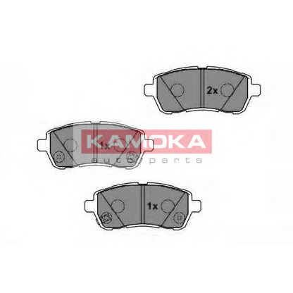 Photo Kit de plaquettes de frein, frein à disque KAMOKA JQ1018454