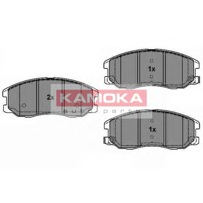 Photo Kit de plaquettes de frein, frein à disque KAMOKA JQ1018616
