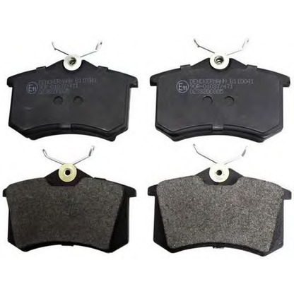 Photo Brake Pad Set, disc brake DENCKERMANN B110041