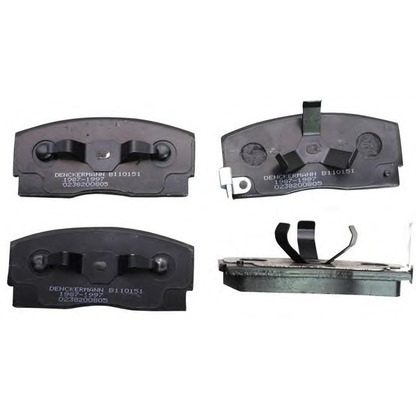 Photo Brake Pad Set, disc brake DENCKERMANN B110151