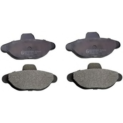 Photo Brake Pad Set, disc brake DENCKERMANN B110166