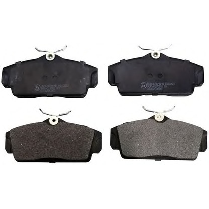 Photo Brake Pad Set, disc brake DENCKERMANN B110521