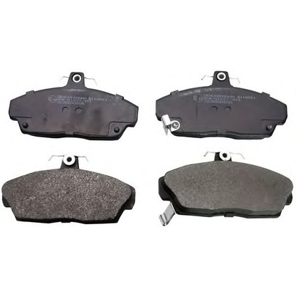 Photo Brake Pad Set, disc brake DENCKERMANN B110661