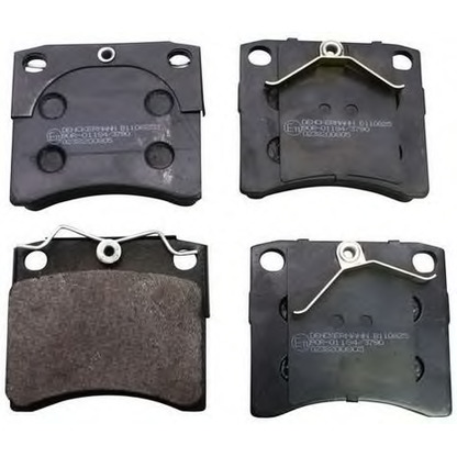 Photo Brake Pad Set, disc brake DENCKERMANN B110825