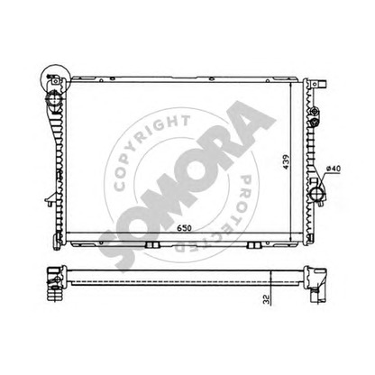 Photo Radiateur, refroidissement du moteur SOMORA 041241