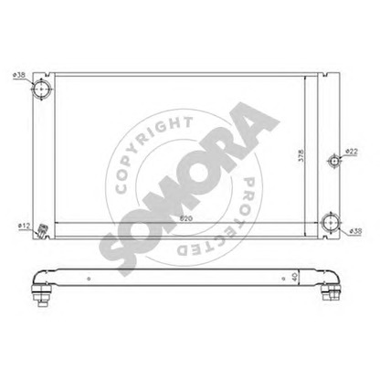 Photo Radiateur, refroidissement du moteur SOMORA 041340A