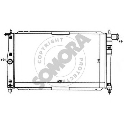 Photo Radiator, engine cooling SOMORA 061040