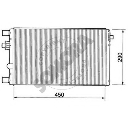 Photo Radiateur, refroidissement du moteur SOMORA 080041