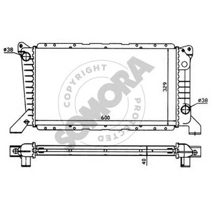 Photo Radiateur, refroidissement du moteur SOMORA 094340