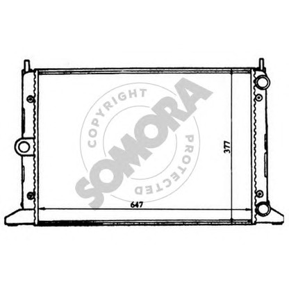 Foto Radiador, refrigeración del motor SOMORA 097040