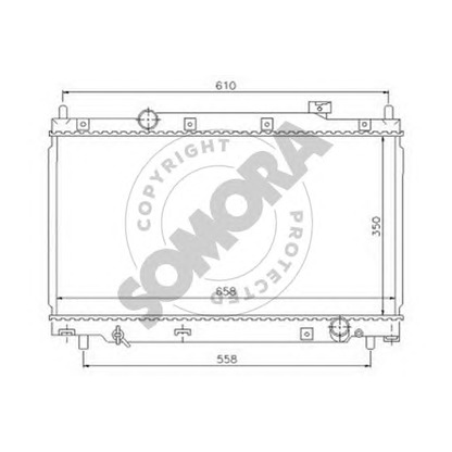 Foto Radiador, refrigeración del motor SOMORA 121340A