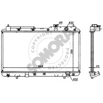 Foto Radiador, refrigeración del motor SOMORA 127040