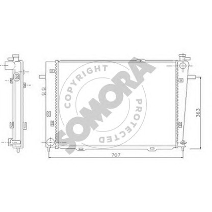 Foto Radiador, refrigeración del motor SOMORA 136540A