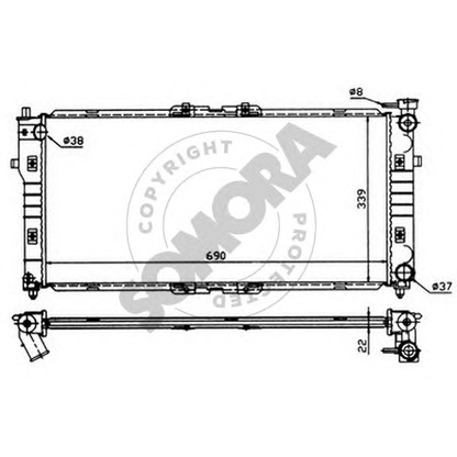 Photo Radiateur, refroidissement du moteur SOMORA 160840