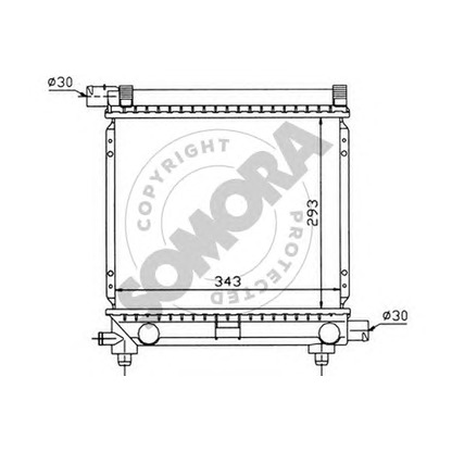 Photo Radiateur, refroidissement du moteur SOMORA 170440