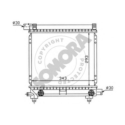 Photo Radiator, engine cooling SOMORA 170441