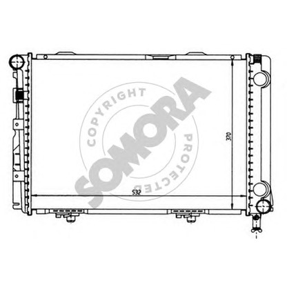 Photo Radiator, engine cooling SOMORA 170446