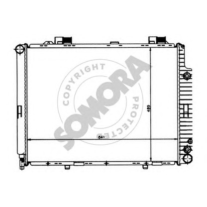 Foto Radiador, refrigeración del motor SOMORA 170641