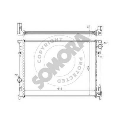 Photo Radiator, engine cooling SOMORA 171040