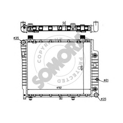 Foto Radiador, refrigeración del motor SOMORA 171244