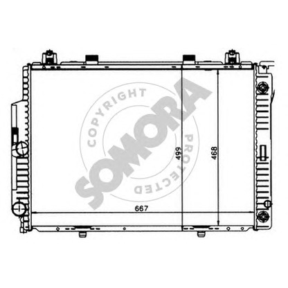 Photo Radiator, engine cooling SOMORA 174140